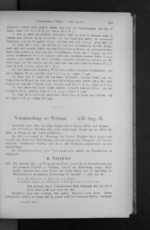 Versammlung zu Wolmar. - 1453 Aug. 11.