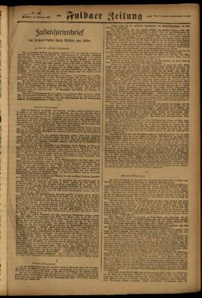 Zweite Ausgabe vom Dienstag, den 15. Februar 1921.