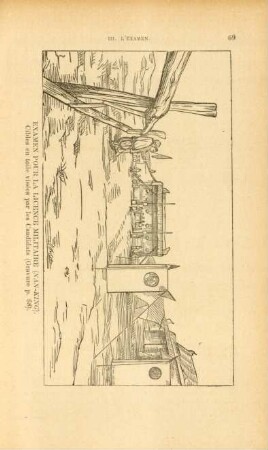 Examen pour la licence militaire (Nan-king). Cibles en toile visées par les candidats (Gravure p. 68)