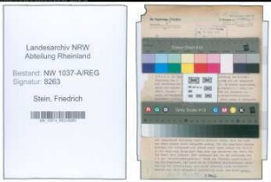 Entnazifizierung Friedrich Stein , geb. 00.00.0000 (Schulrektor)