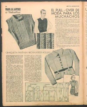 El pull-over de moda para los muchachos : Para la mujer