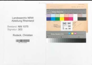 Entnazifizierung Christian Rodeck , geb. 00.00.0000 (Buergermeister)