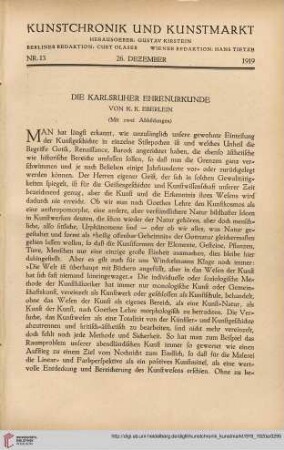 Nr. 13 (26. Dezember 1919)