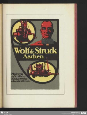 Wolf & Struck Aachen - Motoren für Schiffahrt, Kleingewerbe u. Landwirtschaft