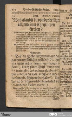 Von der Christlichen kirchen.