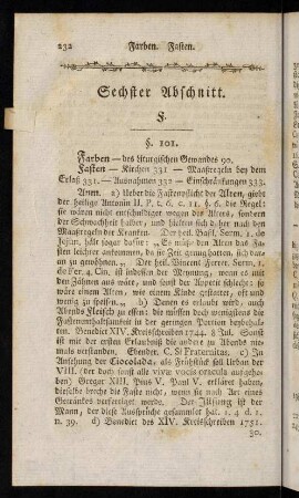 232-247, Sechster Abschnitt; Siebenter Abschnitt