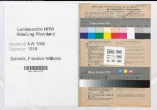 Entnazifizierung Friedrich Wilhelm Schmitz, geb. 20.12.1911 (Regierungsassessor)