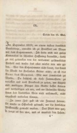 IX. Soden den 16. Mai