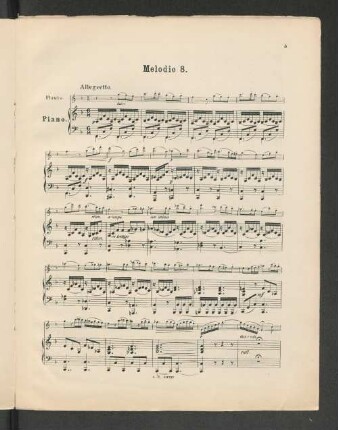 Melodie 8. [Piano.]