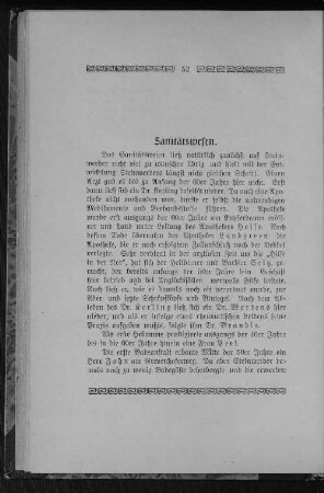 Sanitätswesen.