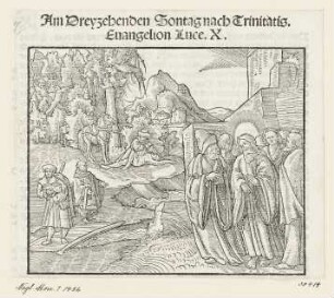 Gleichnis vom barmherzigen Samariter, aus: Martin Luther, "Auslegung der Evangelien von Ostern bis auffs Advent", Wittenberg 1530, S. CXXXIX verso