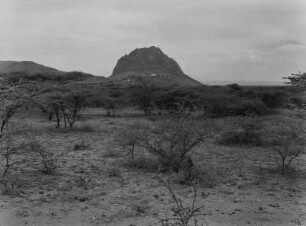Amba Toquile : Blick auf den Amba Toquile, in der Hasamo Ebene in Eritrea