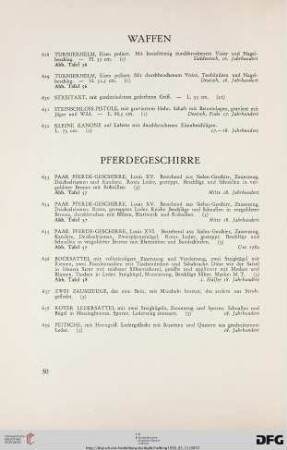 Pferdegeschirre (Nr. 633-639)