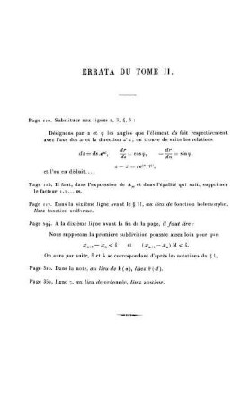 Errata Du Tome II.