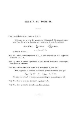 Errata Du Tome II.