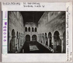 Quedlinburg: St. Servatius, Inneres nach Westen