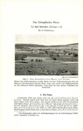 Das Schopflocher Moor