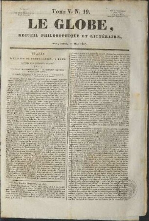 1827, 19: Heft