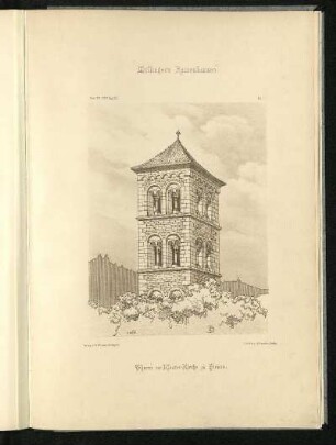 Turm der Klosterkirche zu Hirsau.