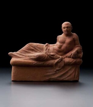 Hellenistische Statuette eines Symposiasten