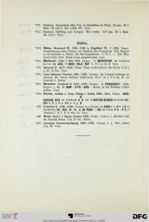 Italien (Nr. 573-581)