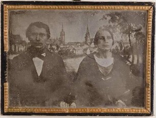 Der Hofklempner Wolfram mit seiner Frau, geb. Staats aus Schwerin. Hamburg, um 1840