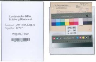 Entnazifizierung Peter Wagner , geb. 00.00.0000 ()