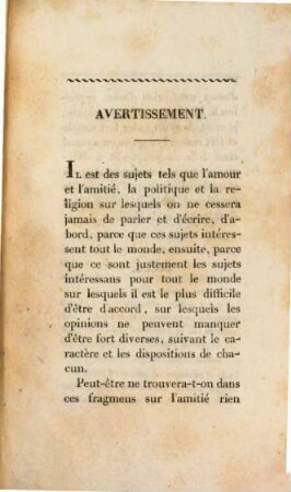 Mélanges de philosophie, de morale et de littérature, 1