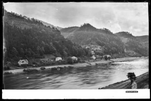 Schmilka, Blick über die Elbe
