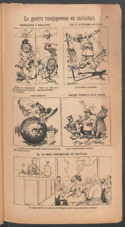 La guerra rusojaponesa en caricatura
