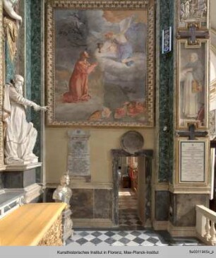 Freskenausmalung mit Christus im Garten Gethsemane und Gefangennahme