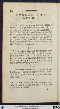 Fundamenta Methodi.