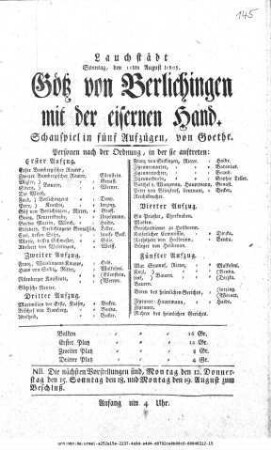 Götz von Berlichingen mit der eisernen Hand