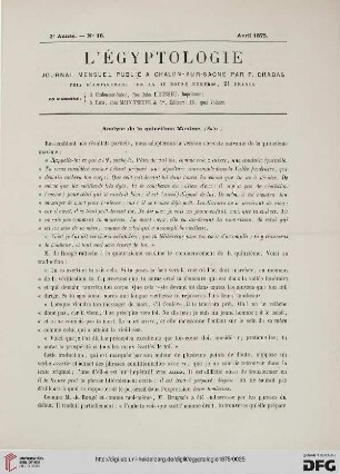 Heft 16 (Avril 1875)