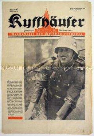Militaristische Wochenzeitung "Kyffhäuser" u.a. zum "Tag der Wehrmacht"