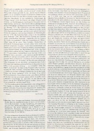893-895 [Rezension] Liebeschütz, Hans, Synagoge und Ecclesia