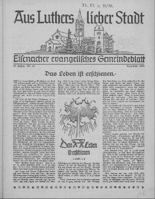 Eisenacher evangelisches Gemeindeblatt : Dezember 1939