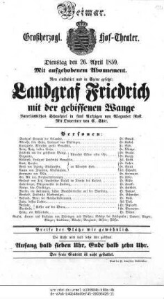 Landgraf Friedrich mit der gebissenen Wange