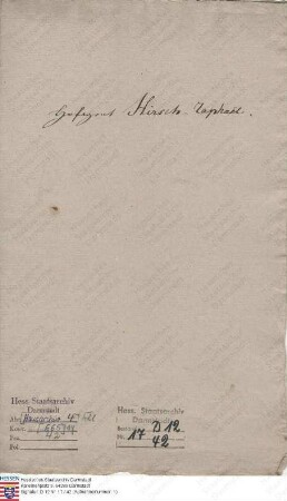 Hirsch, Raphael, Hofagent in Bingen und Darmstadt