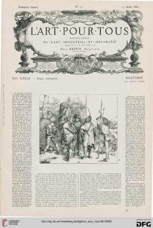 No 15 (15 Août 1861)