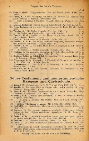 Antiquarisches Bücherverzeichnis. 181. 1891