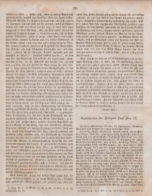 230-231 Rundschreiben Sr. Heiligkeit Papst Pius IX.