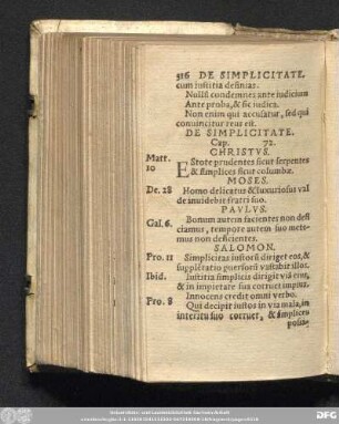 De Simplicitate. Cap. 72.