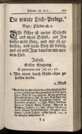 Die neunte Leich-Predigt.