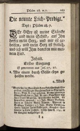 Die neunte Leich-Predigt.