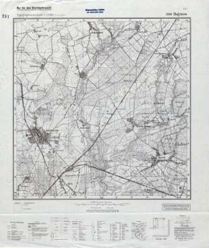 2533 Hagenow, Topographische Karte 1:25000 (4 cm - Karte)