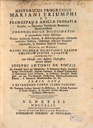 Historicus Progressus Mariani Triumphi