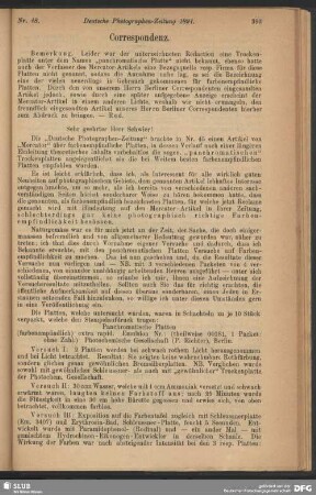 Correspondenz