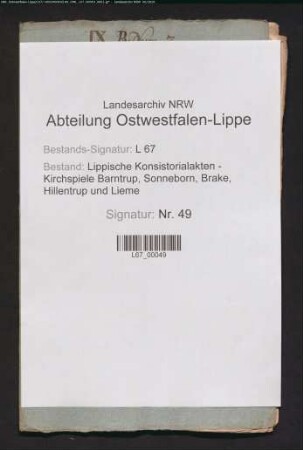Reverse der Pastoren