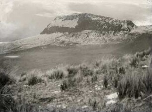 Die Andesitkuppe Morro de Chalupas (4304 m), nordwestlich von Quilindaña